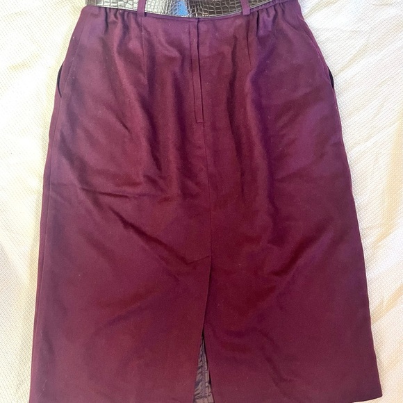 Vintage Requirements 100% Wool Skirt Sz 14 - Picture 5 of 10